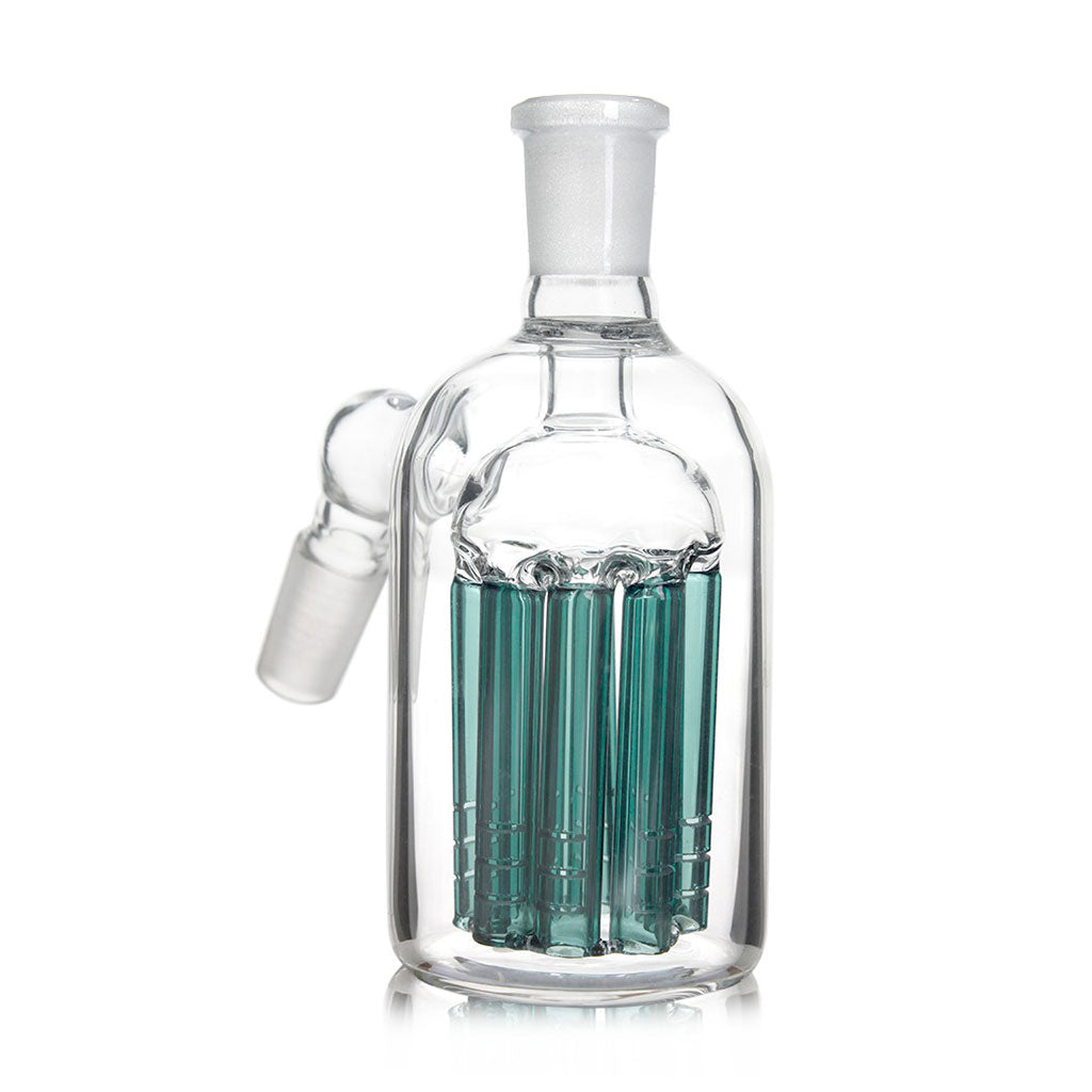8-arm tree perc lake green glass ash catcher – Online Smoke and Vape