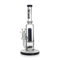 HITTN STRAIGHT TUBE BONG WITH SHOWERHEAD PERC & SPLASH GUARD