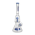 Hittn 8-arm Tree & Pyramid Double Perc Beaker Bong