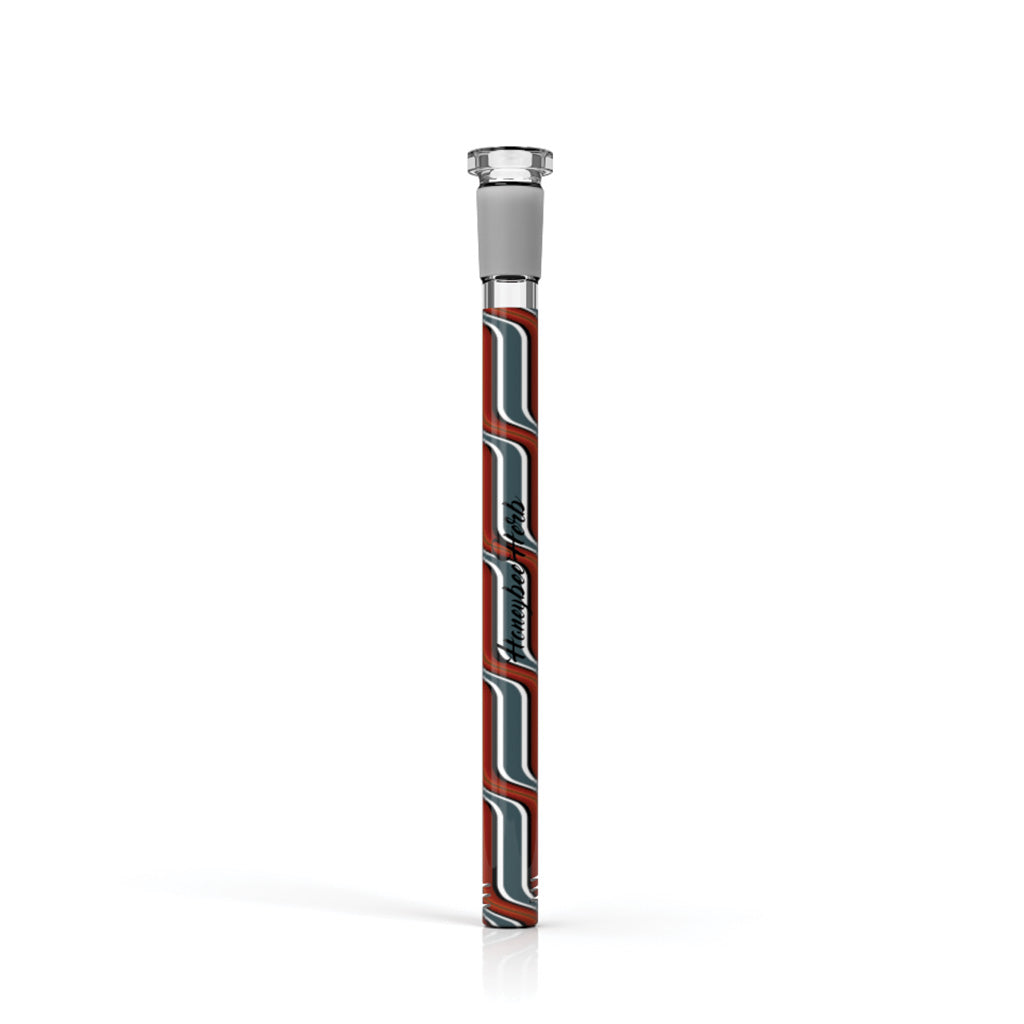 Teal Chromatic Stripe glass downstem, 5.5 inch – Online Smoke and Vape
