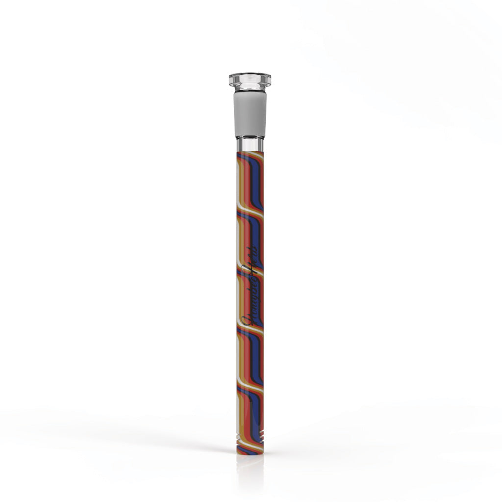 Yellow Chromatic Stripe glass downstem, 5.5 inch – Online Smoke and Vape