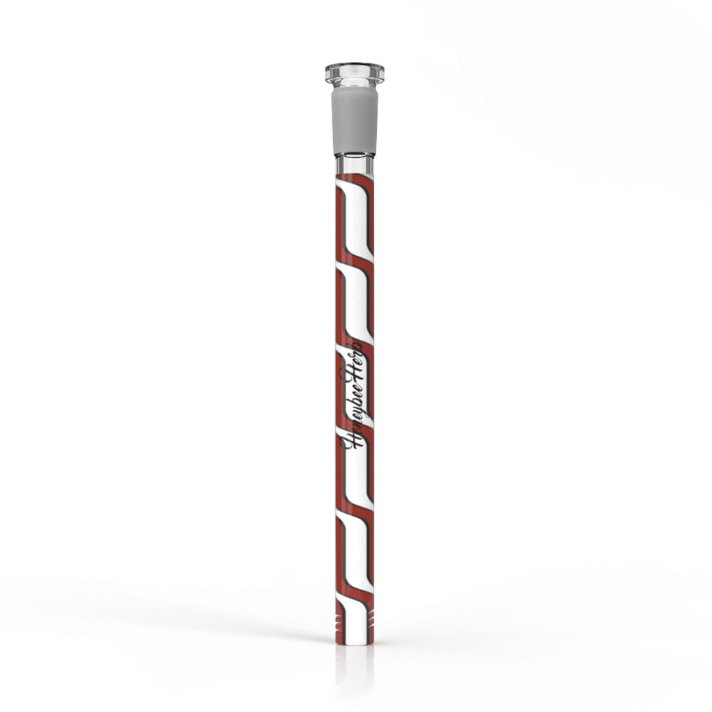 Orange-white Chromatic Stripe glass downstem, 6 inch – Online Smoke and Vape