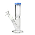 Baby blue color-tip 8-inch straight tube bong, 14mm female – Online Smoke and Vape