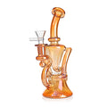 Small Bent Neck Recycler Rig - Green Flower Torrent 14mm