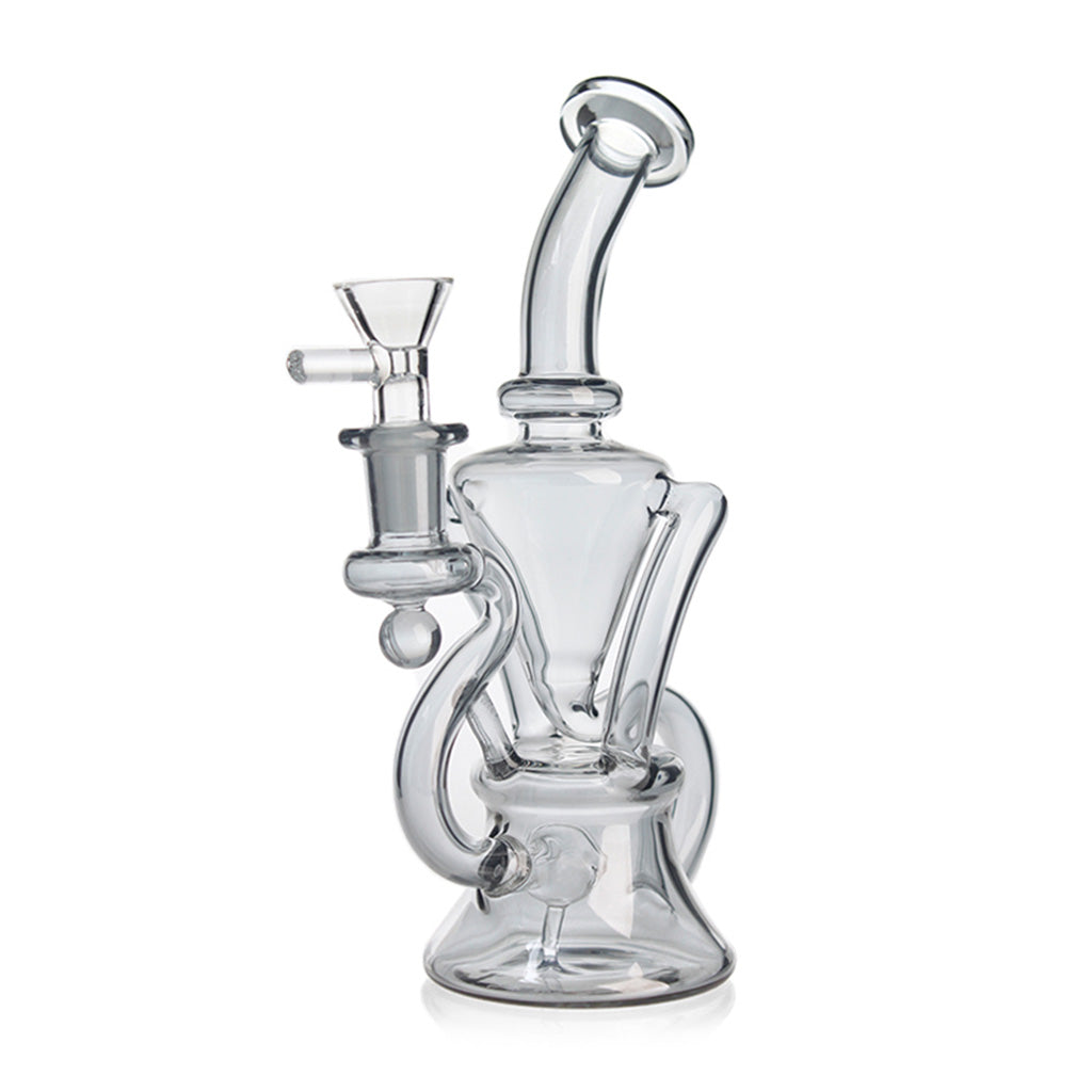 Small Bent Neck Recycler Rig - Green Flower Torrent 14mm