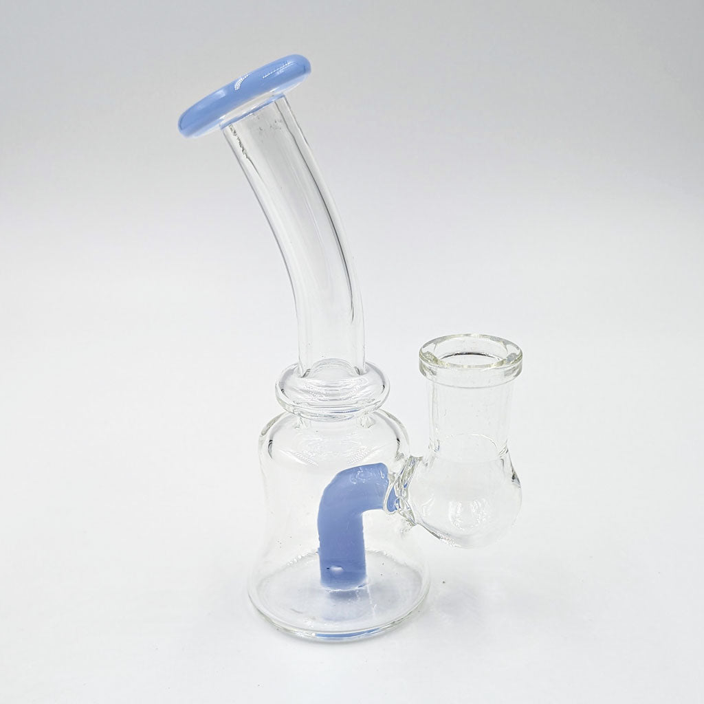 Mini Perc Dab Rig 14mm - Green Flower | 5 Colors Available