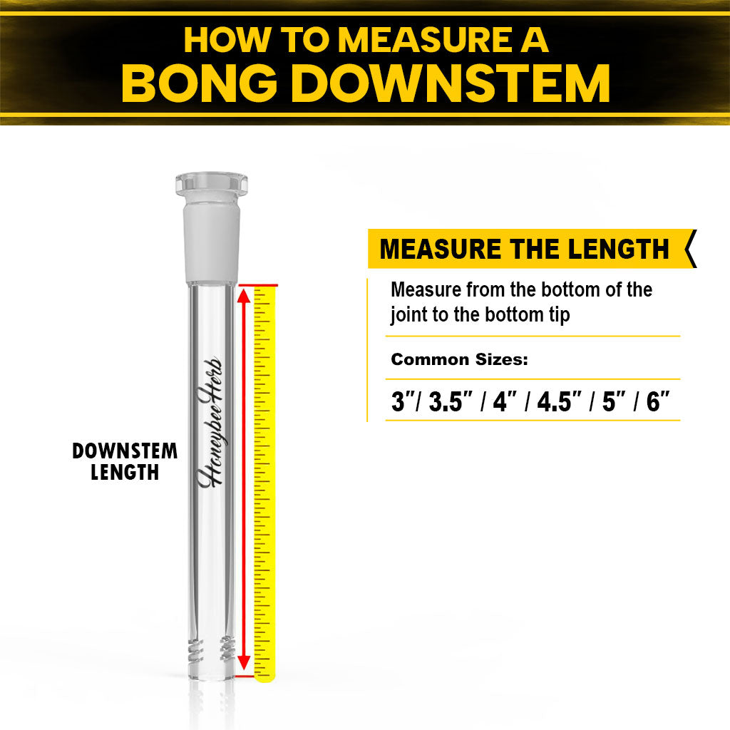 How to measure a bong downstem infographic – Online Smoke and Vape