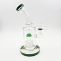 Small Honeycomb Dab Rig for Flavor - 14mm Female | Green Flower