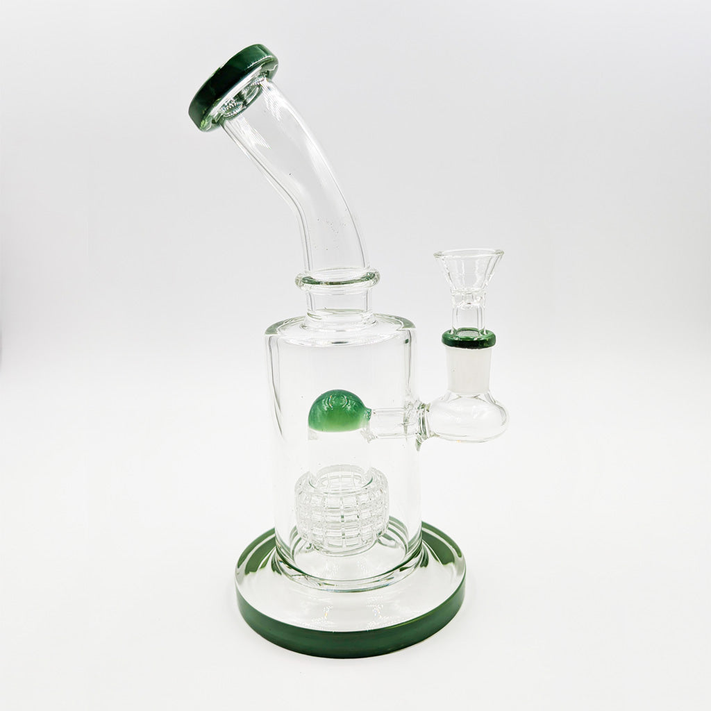 Small Honeycomb Dab Rig for Flavor - 14mm Female | Green Flower