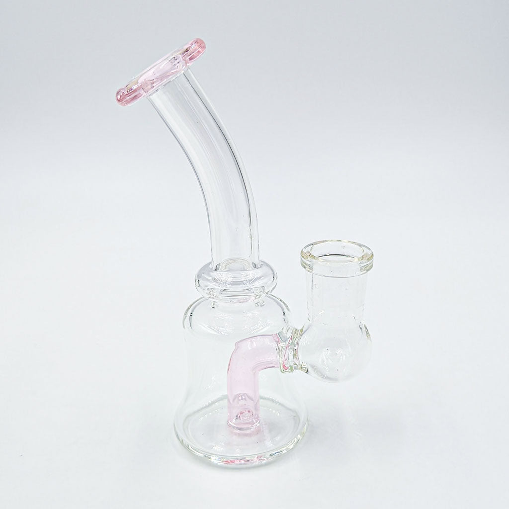 Mini Perc Dab Rig 14mm - Green Flower | 5 Colors Available