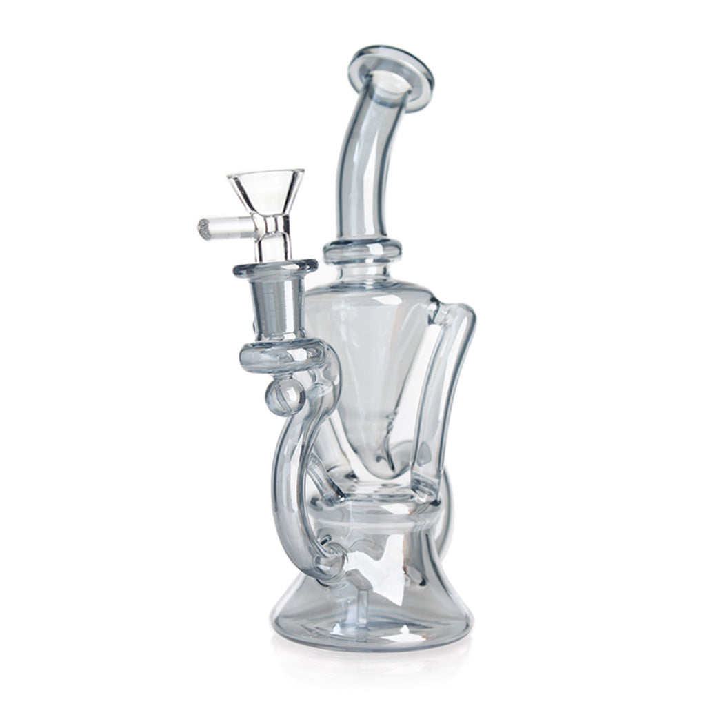 Small Bent Neck Recycler Rig - Green Flower Torrent 14mm
