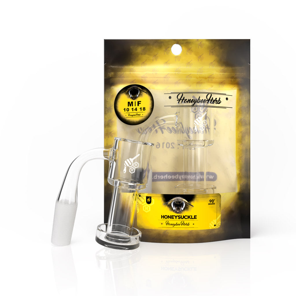 Honeysuckle Terp Slurper Banger 90° - 20mm Quartz | Honeybee