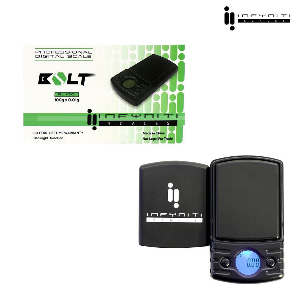 Infyniti Bolt digital pocket scale, 100g x 0.01g – Online Smoke and Vape