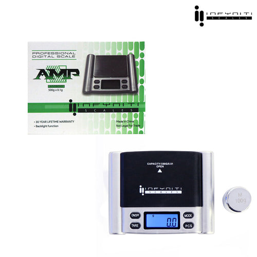Infyniti AMP digital pocket scale, 500g x 0.1g – Online Smoke and Vape