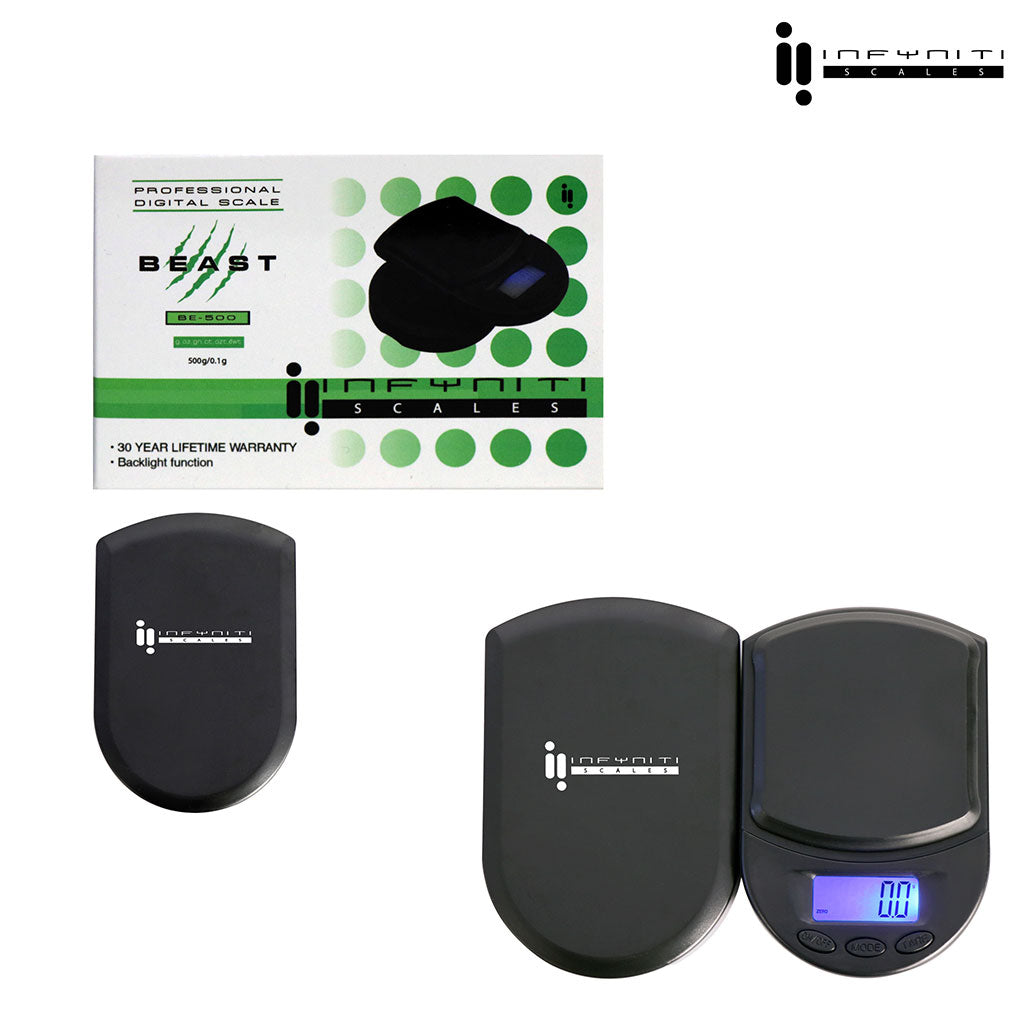Infyniti Beast digital pocket scale, 500g x 0.1g – Online Smoke and Vape