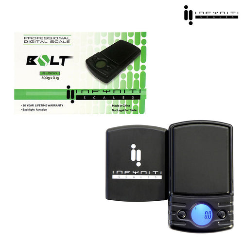 Infyniti Bolt digital pocket scale, 500g x 0.1g – Online Smoke and Vape
