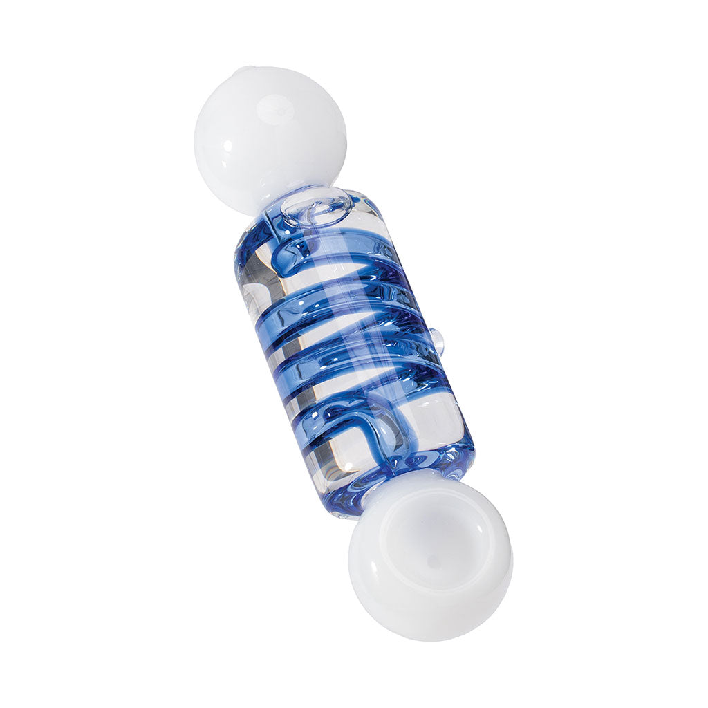 Jade white coil glycerin hand pipe with transparent chamber – Online Smoke and Vape