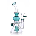 Light sea green glass 7-inch beaker-style dab rig, 14mm female – Online Smoke and Vape