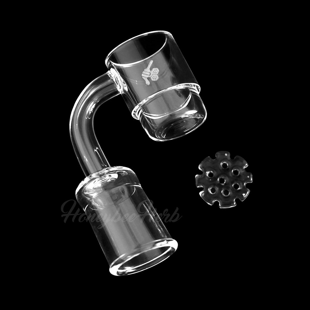 25mm Honey Disc Deep Dish Quartz Banger 90° | Honeybee Herb
