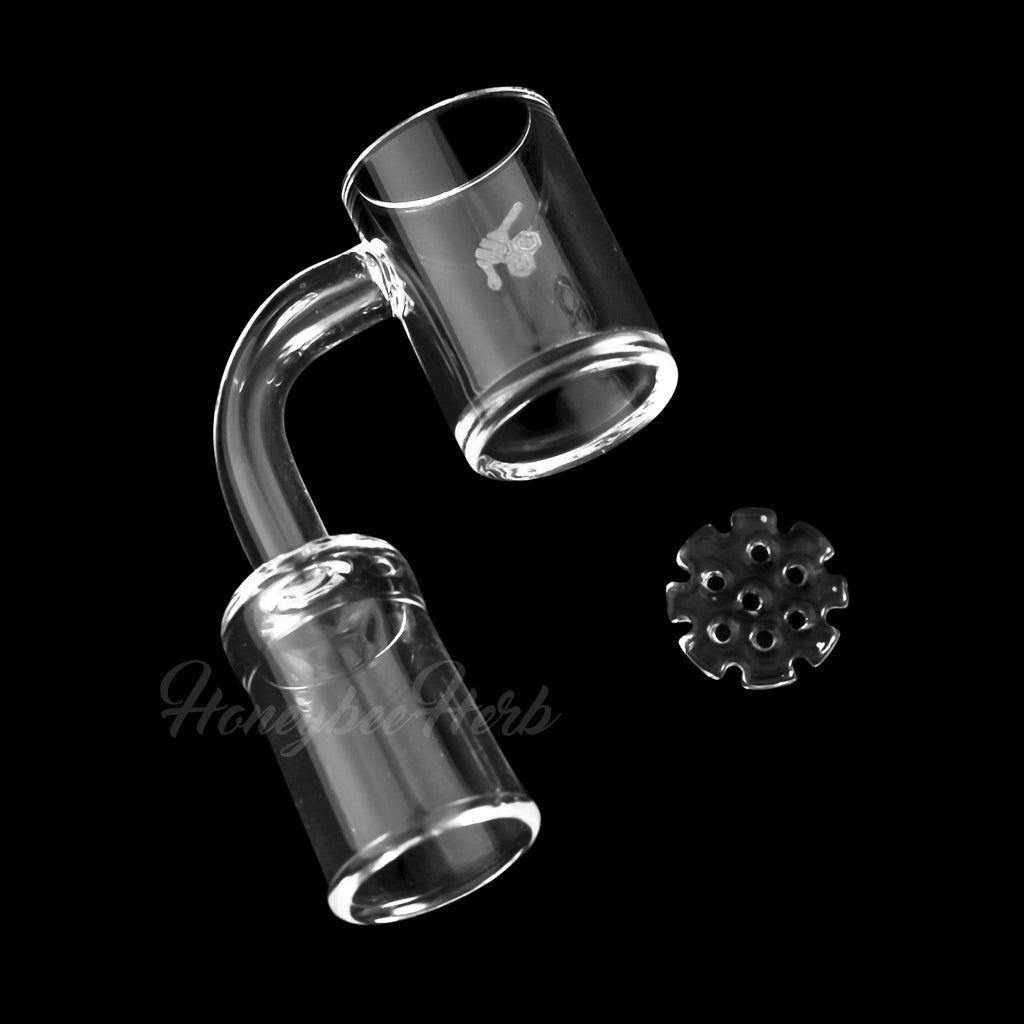 25mm Honey Disc Quartz Banger 90° | Flat Top Insert Banger