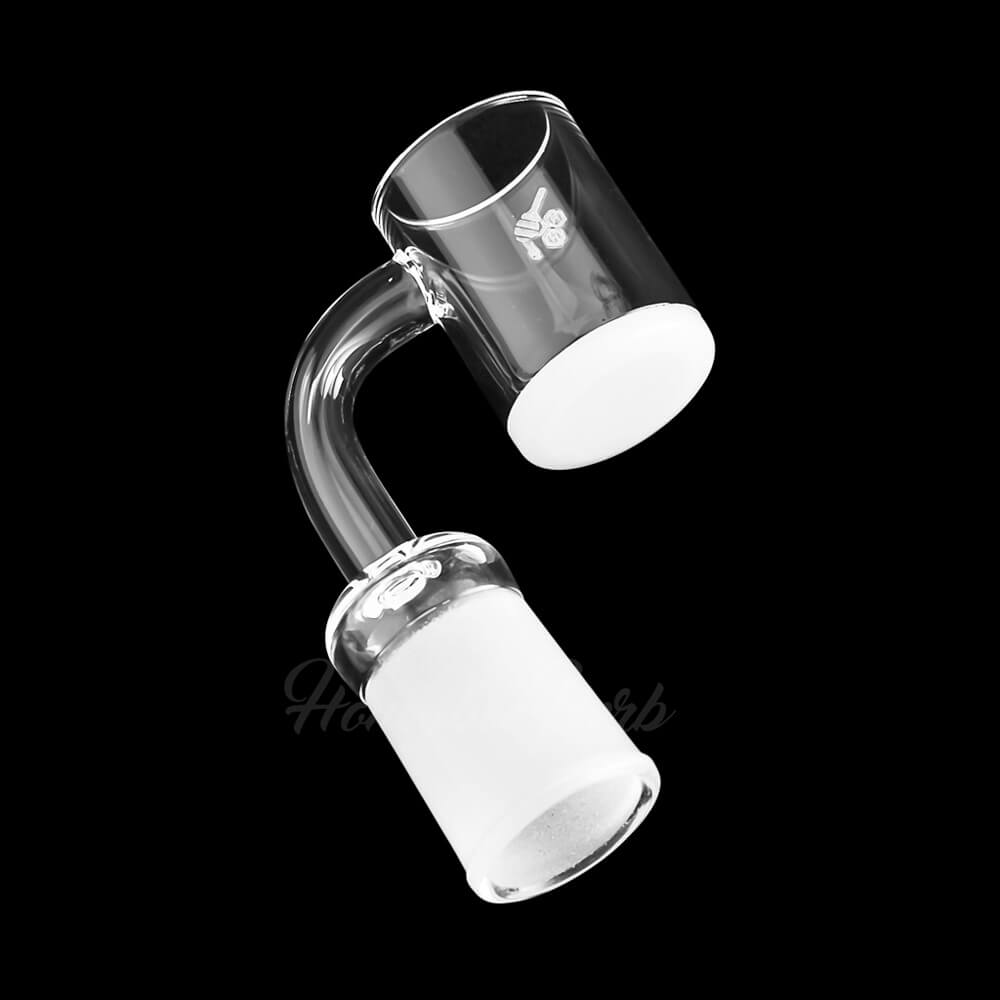 25mm Opaque Bottom Quartz Banger 90° | Honeybee Herb