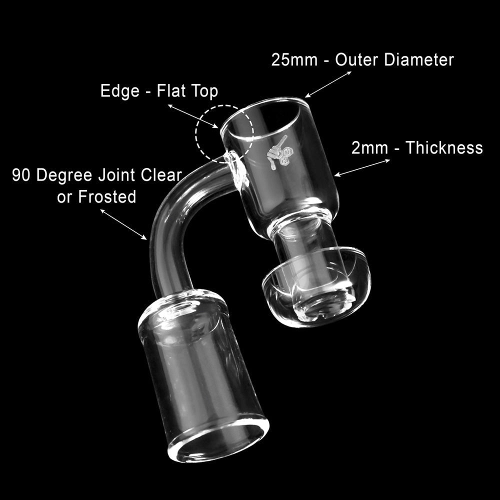 Honeysuckle Terp Slurper Banger 90° - 20mm Quartz | Honeybee