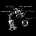 25mm Thermal Insert Quartz Banger 90° | Honeybee Herb