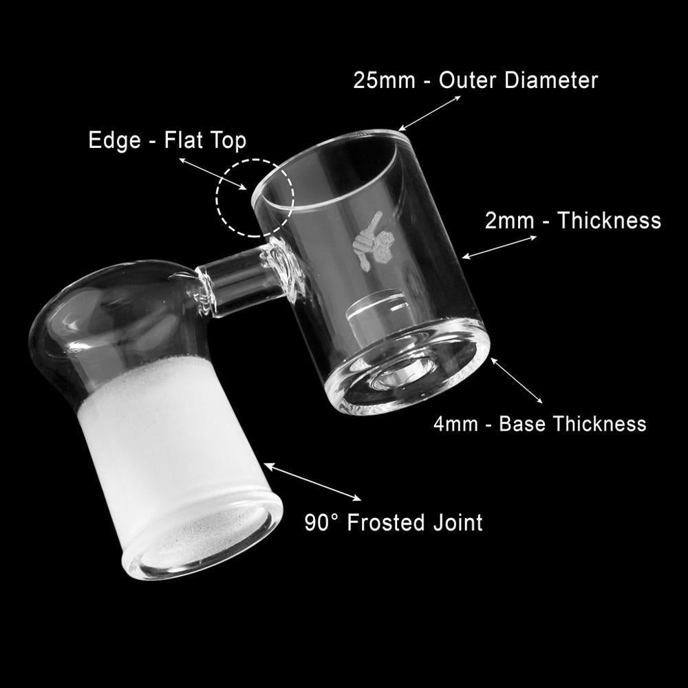 Core Reactor Sidecar Quartz Banger 90° - 25mm | Honeybee