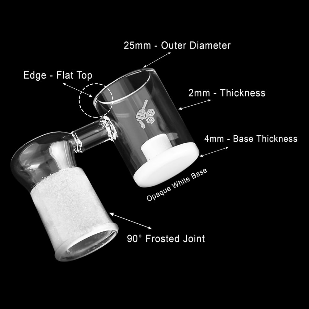 Core Reactor Quartz Banger 25mm | Honey & Milk Sidecar 90°