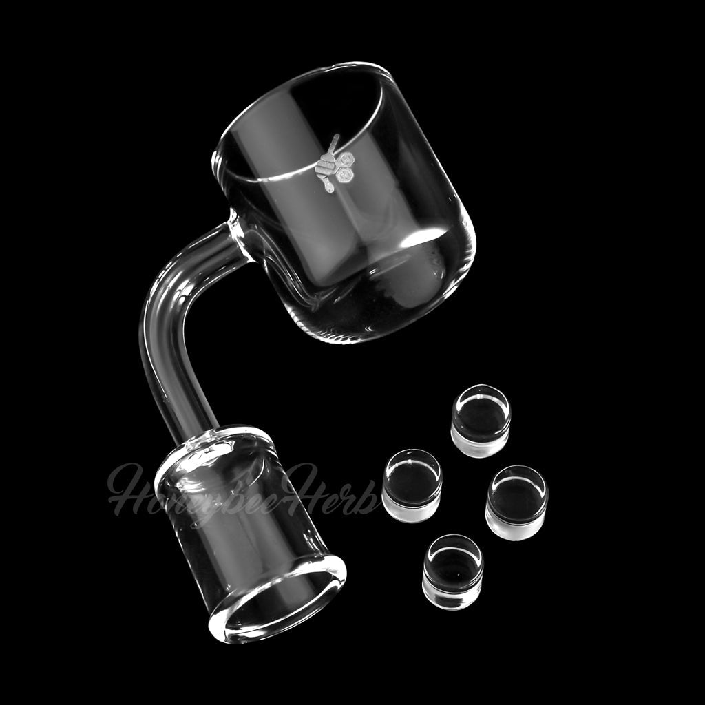 Quad Core Reactor Banger 90° - 35mm Flat Top | Honeybee Herb