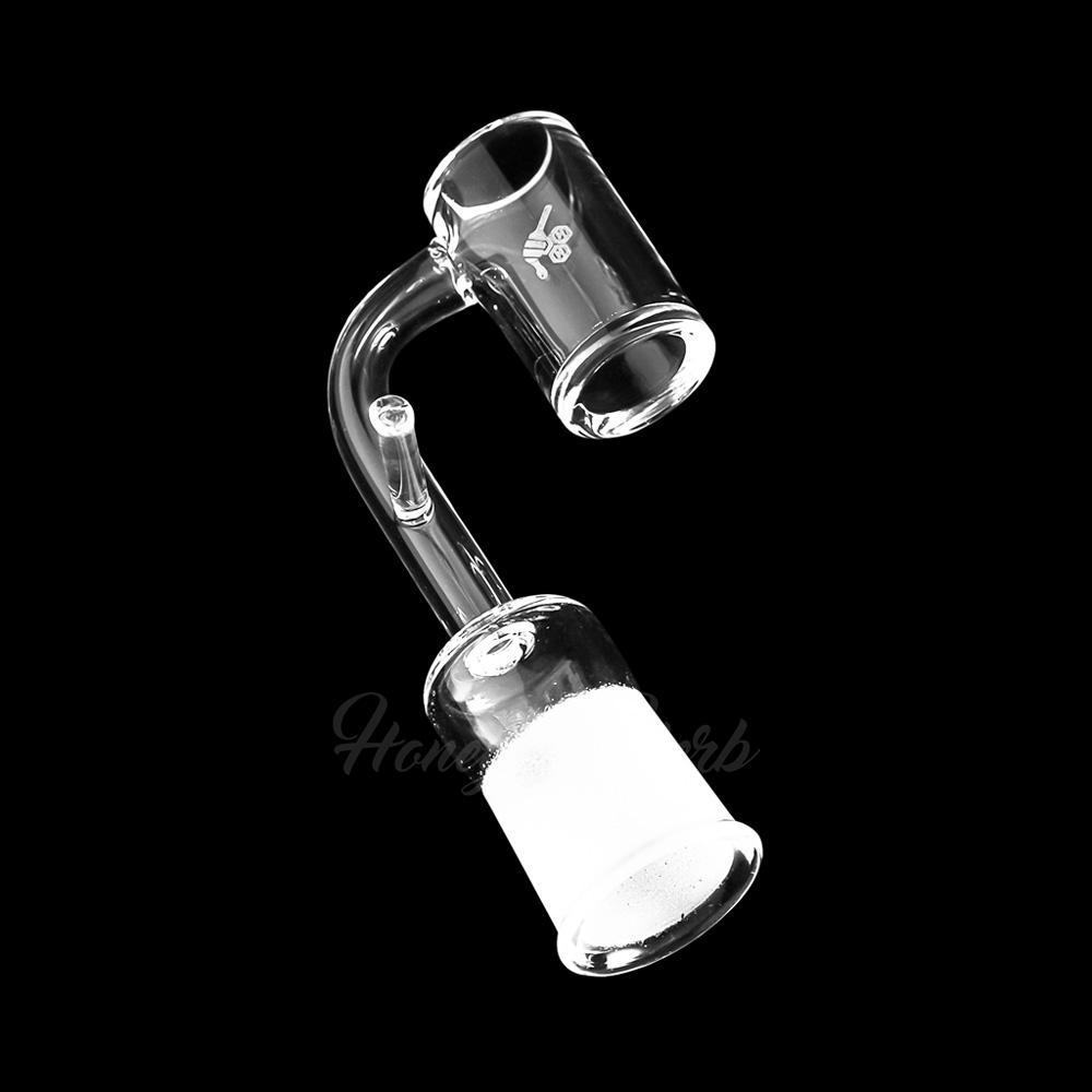 20mm Enail Banger 90° - Flat Top Quartz Bucket | Honeybee Herb