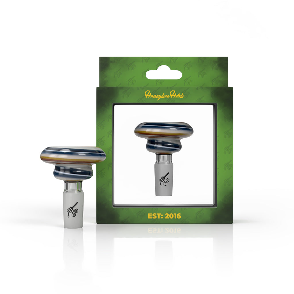 Orange-blue candy-style bong bowl in packaging – Online Smoke and Vape