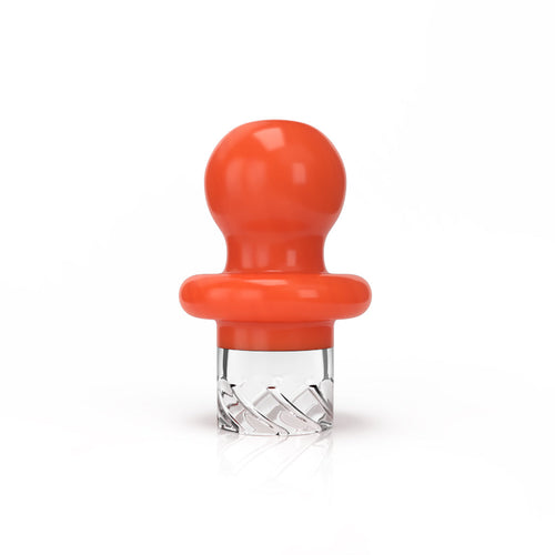 Orange glass Button Top Vortex spinner carb cap – Online Smoke and Vape