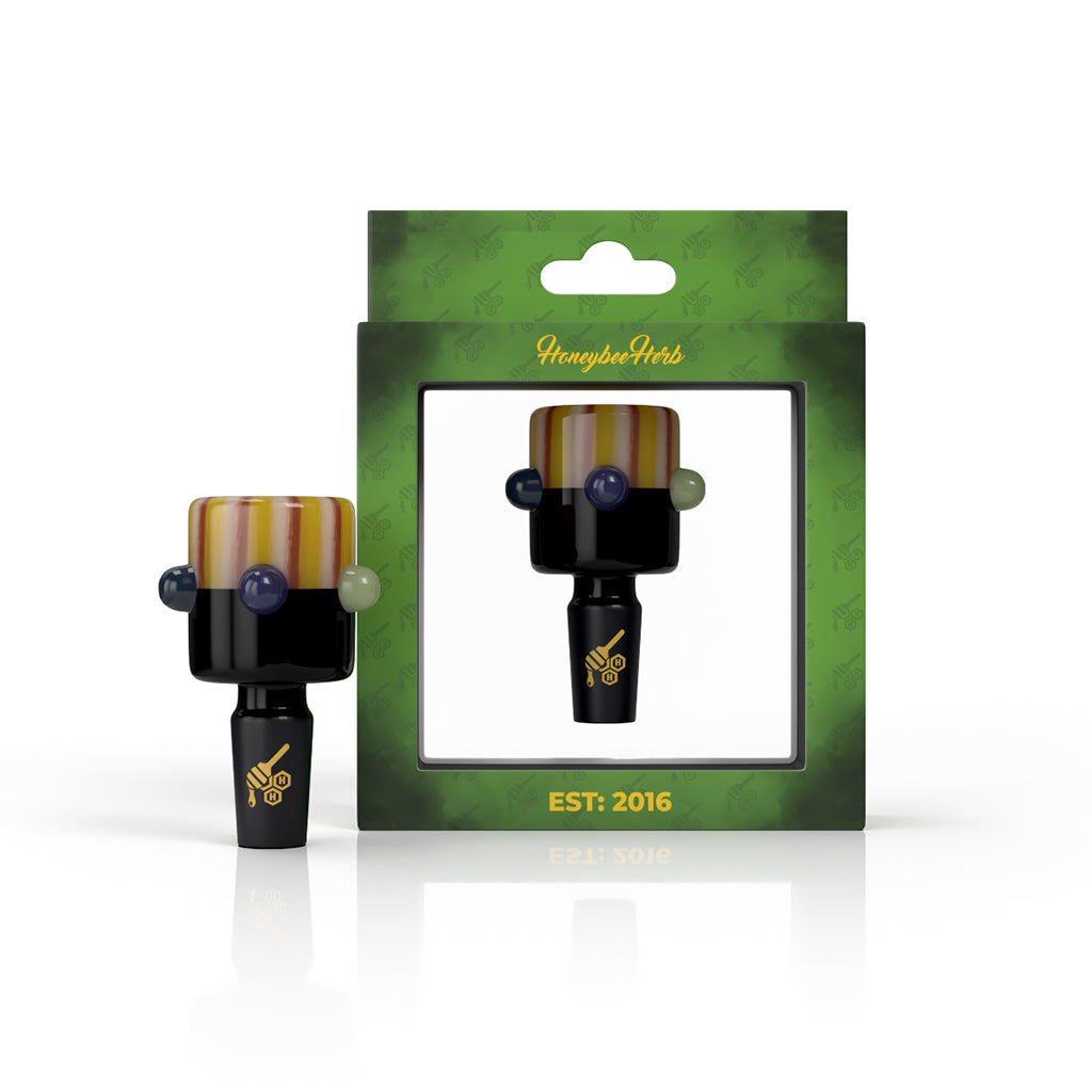 Orange-brown Candy Flame Head bong bowl in packaging – Online Smoke and Vape