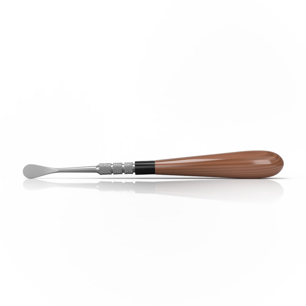 Orange glass-handle steel round-tip classic dab tool – Online Smoke and Vape