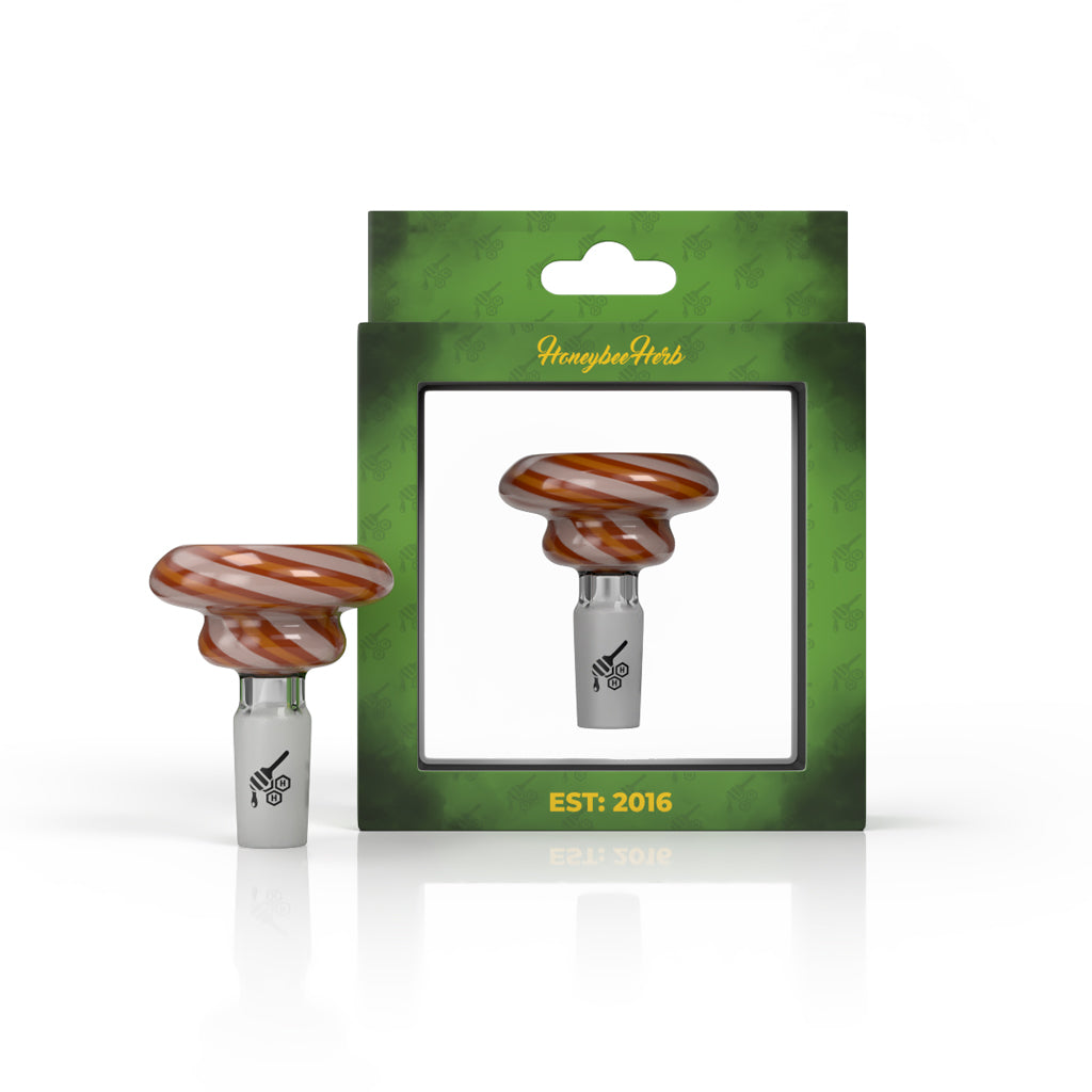 Orange-white candy-style bong bowl in packaging – Online Smoke and Vape