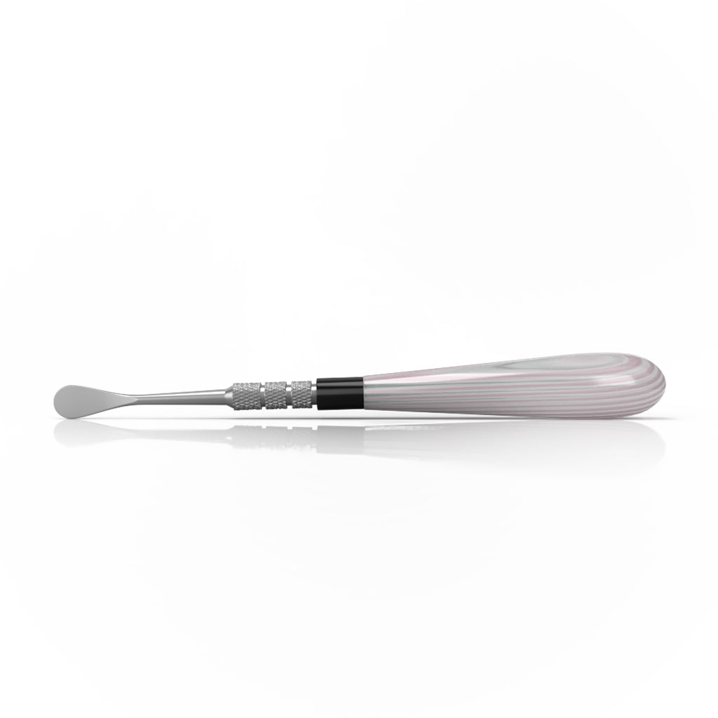Pink glass-handle steel round-tip classic dab tool – Online Smoke and Vape