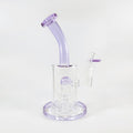 Purple 8-inch triple-stack honeycomb perc dab rig, 14mm female – Online Smoke and Vape
