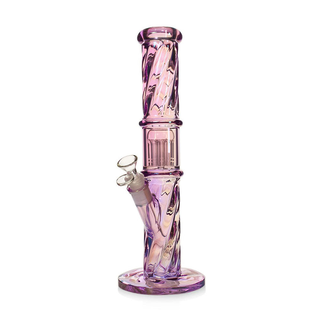 TWISTED TREE PERC STRAIGHT TUBE BONG