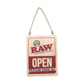 RAW LARGE WOODEN SIGN 12"X16"