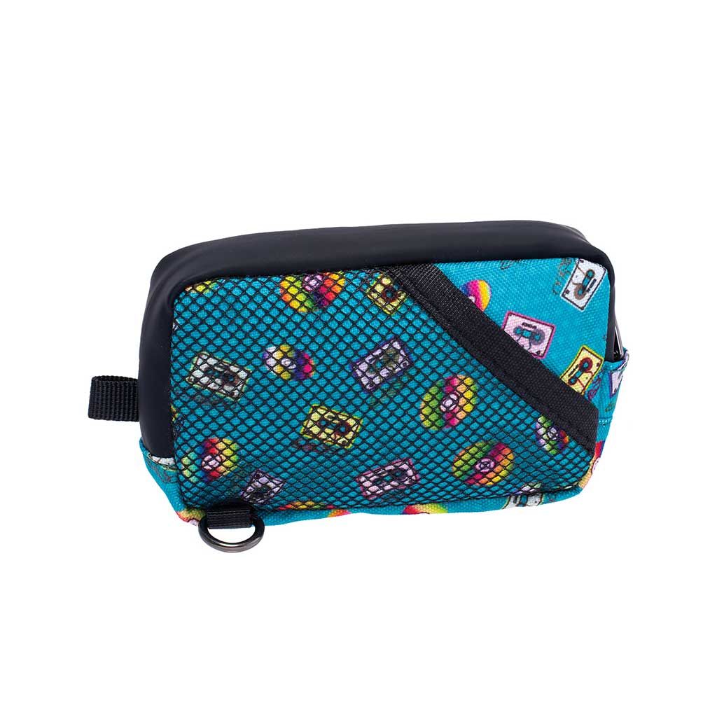 Retro CD-tape print smell-proof bag 5x3in, front view – Online Smoke and Vape