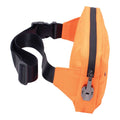 Neon orange smell-proof sling bag, side view – Online Smoke and Vape