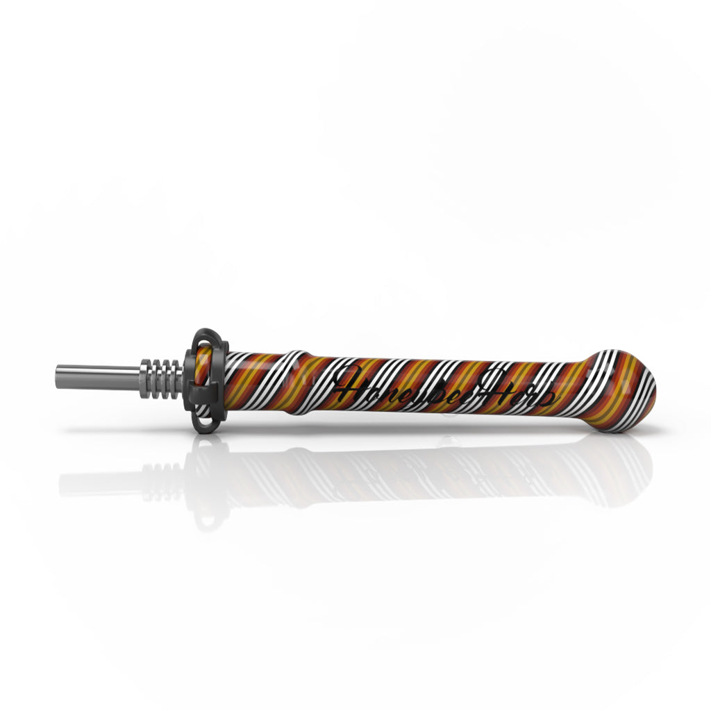 Orange and black twist Candy Pop glass nectar collector – Online Smoke and Vape