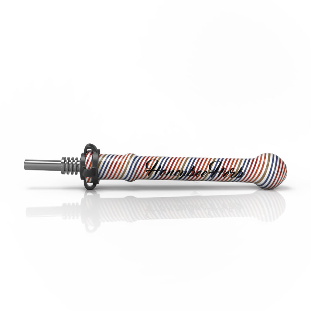 Red and blue twist Candy Pop glass nectar collector – Online Smoke and Vape