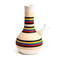 Vanuatu colorful striped ceramic bubble vase bong – Online Smoke and Vape