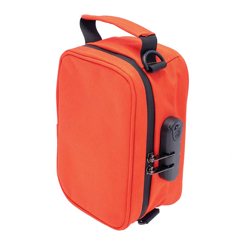 Tangerine Tango smell-proof bag, side view – Online Smoke and Vape