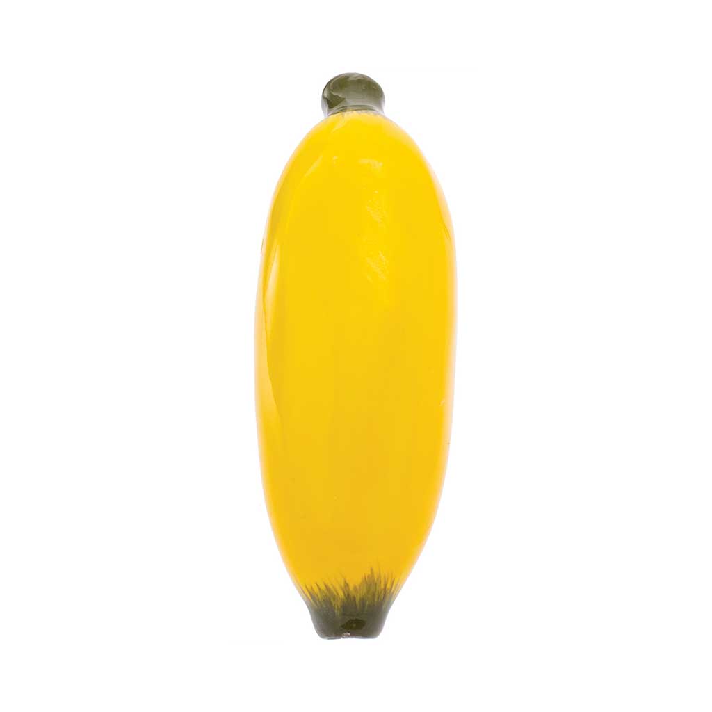 Wacky Bowlz banana ceramic pipe, top view – Online Smoke and Vape