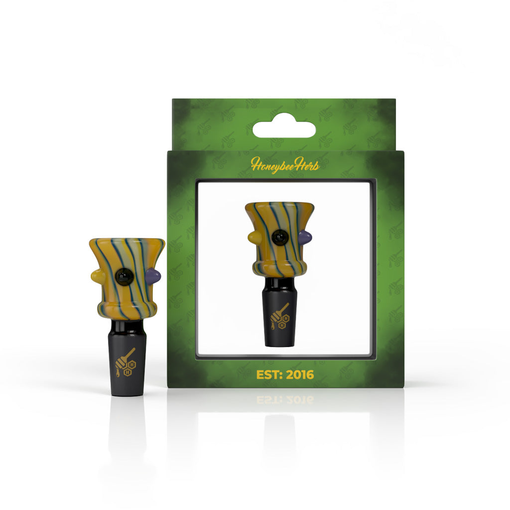 Yellow Candy Dot bong slide in packaging – Online Smoke and Vape