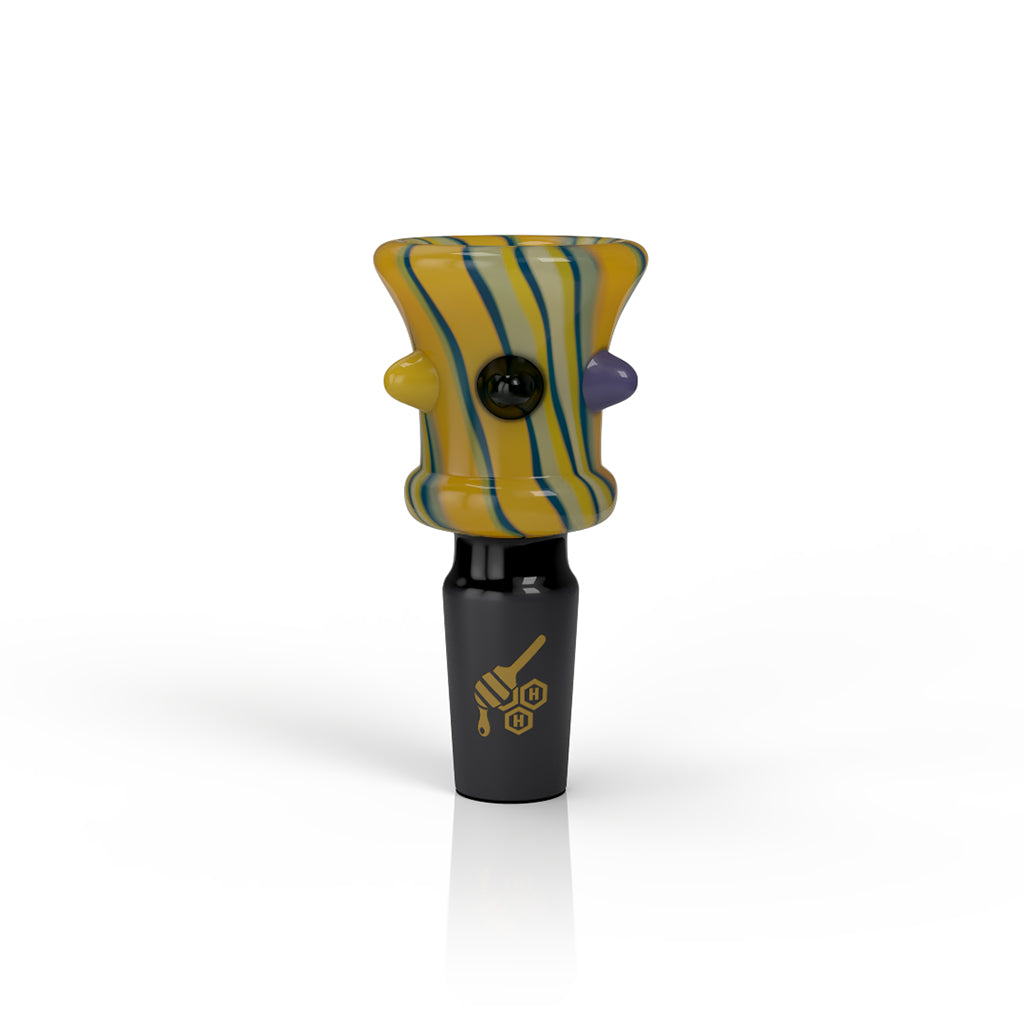 Yellow Candy Dot glass bong slide, 14mm – Online Smoke and Vape