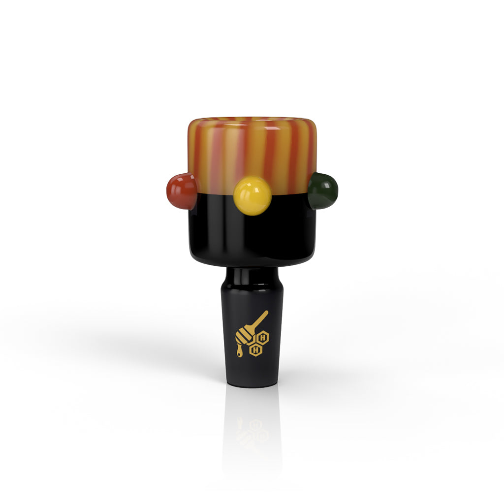 Yellow Candy Flame Head glass bong bowl, 14mm – Online Smoke and Vape